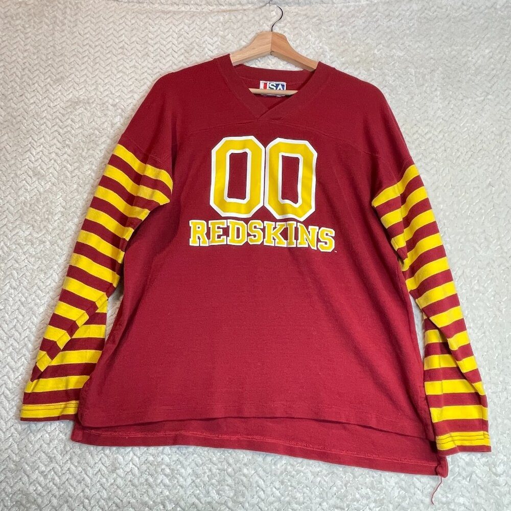 Vintage United Sports of America Washington Redskins Cotton long sleeve jersey M